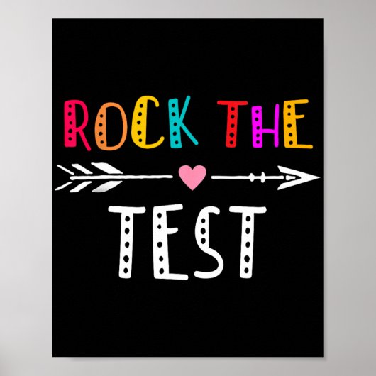 Poster Jour de test de l'enseignant de test Jour de test (Devant)