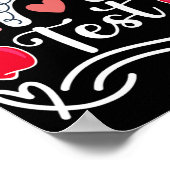 Poster Jour de test de l'enseignant de test Jour de test (Coin)