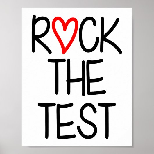 Poster Jour de test de l'enseignant de test Jour de test (Devant)
