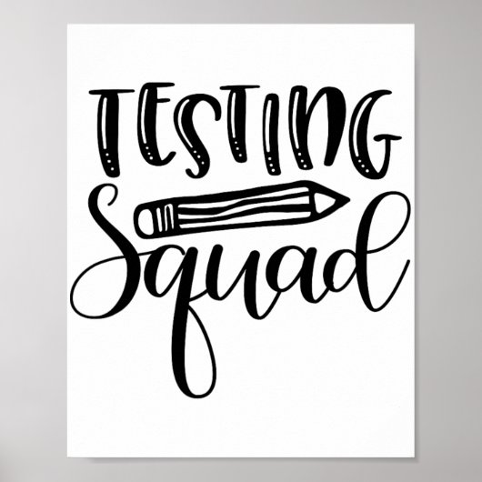 Poster Jour de test de Squad Enseignant (Devant)