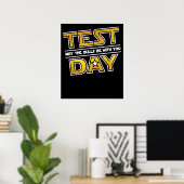 Poster Jour de test Les compétences soient avec vous écol (Bureau à domicile)