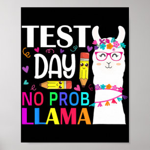Poster Jour de test No Prob Llama Llama Enseignant