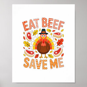 Poster Jour de Thanksgiving de la famille pour hommes et
