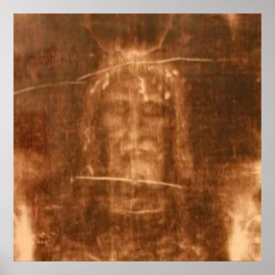 Poster Jour de Turin Jésus Christ visage, Saint visage