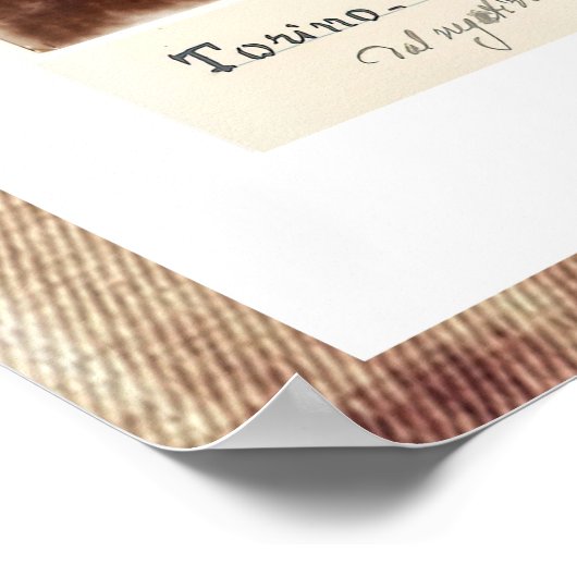 Poster Jour de Turin Jésus Photo négative Secondo Pia (Coin)