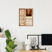 Poster Jour de Turin Pio Jésus Saint Face & Mandylion (Bureau à domicile)