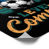 Poster Jour Dernier de la fille de soccer de 2e année (Coin)