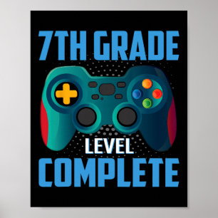 Poster Jour dernier De L'École Vidéo Jeu 7e Classe Comp