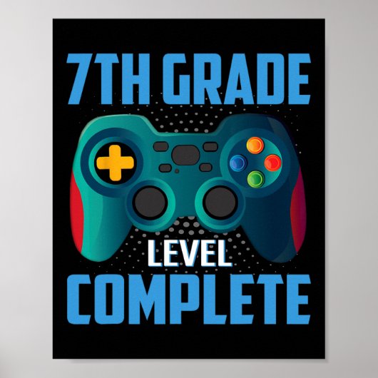 Poster Jour dernier De L'École Vidéo Jeu 7e Classe Comp (Devant)