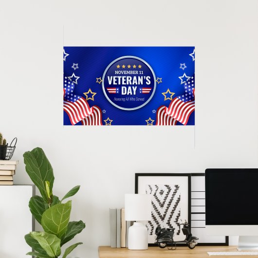 Poster Jour des anciens combattants (Bureau à domicile)