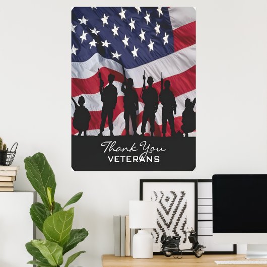 Poster Jour des anciens combattants 2025 : N'oubliez jama (Bureau à domicile)