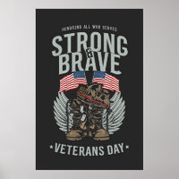 Jour des anciens combattants fort et courageux USA