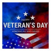 Poster Jour des anciens combattants - Honorer tous ceux q (Devant)