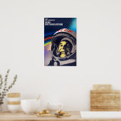Poster Jour des cosmonautes YURI GAGARIN Programme spatia (Cuisine)