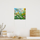 Poster Jour des Mères Jardin Floral Squad (Cuisine)