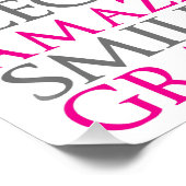 Poster Jour des mères moderne Word Art (Coin)