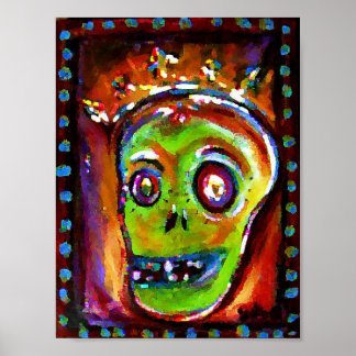 Poster Jour des morts en rouge