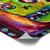 Poster Jour des morts en rouge (Coin)