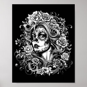 Poster Jour Des Morts La Catrina Jour Des