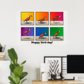 Poster Jour des oiseaux chanceux ! (Bureau à domicile)
