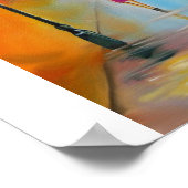 POSTER JOUR DES PLUIES ROUGE PARAPLULE (Coin)