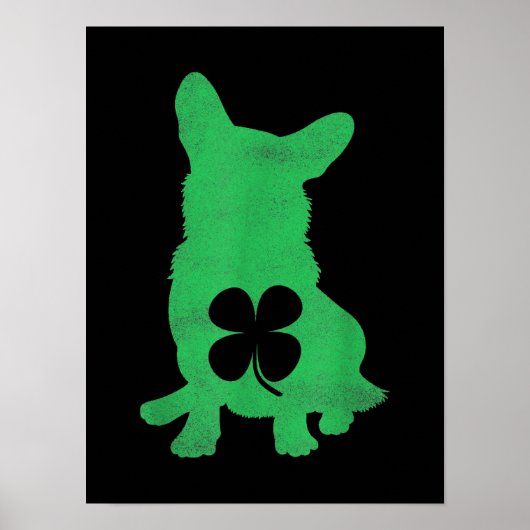 Poster Jour des Saint-Patricks irlandais Shamrock de Chie (Devant)