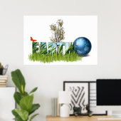 Poster Jour des terres (Bureau à domicile)