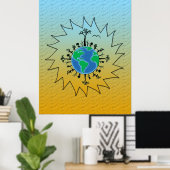 Poster Jour des terres (Bureau à domicile)