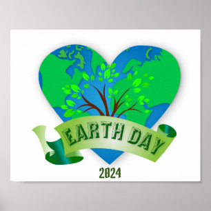 Poster Jour des terres 2024 Heart Green