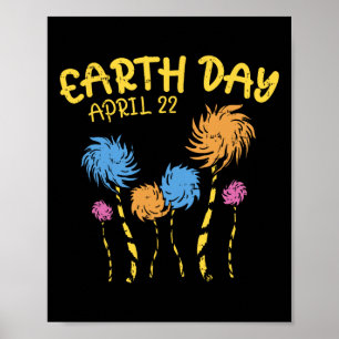 Poster Jour des terres Chemise Sauver l'environnement Eco
