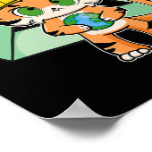 Poster Jour des terres de chats Tiger Anime (Coin)