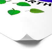 Poster Jour des terres Design quotidien (Coin)