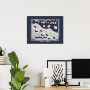 Poster Jour des terres - Empreintes carbone