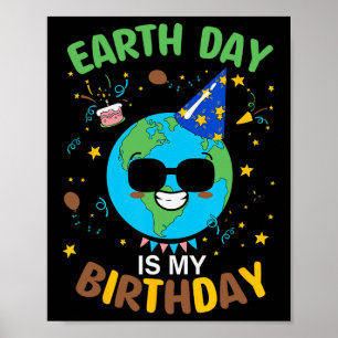Poster Jour des terres Est Mon Anniversaire 3