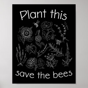 Poster Jour des terres Gardener Plante Ces Sauvent Les Ab