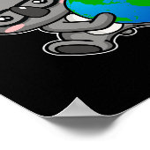 Poster Jour des terres Koala Oear Cadeau Design (Coin)