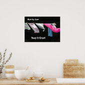 Poster Jour des terres : Lave-linge en ligne : Gardez-le (Cuisine)