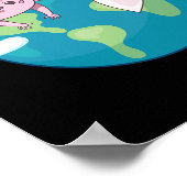 Poster Jour des terres Mère Axolotl Drôle Pour L'Environn (Coin)