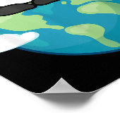 Poster Jour des terres Mère Panda Drôle Pour L'Environnem (Coin)