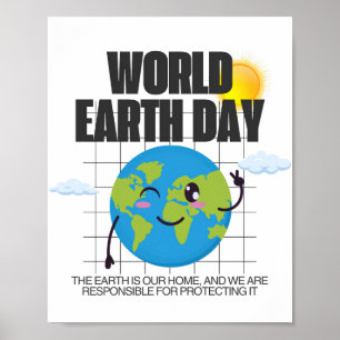 Poster Jour des terres mondial - 22 avril   Protéger notr
