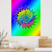 Poster Jour des terres ~ Sunburst (Cuisine)