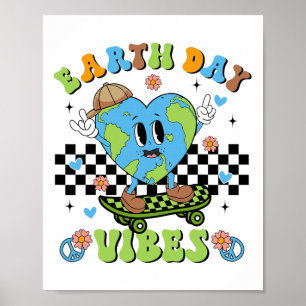 Poster Jour des terres Vibes Planète Monde De l'environne