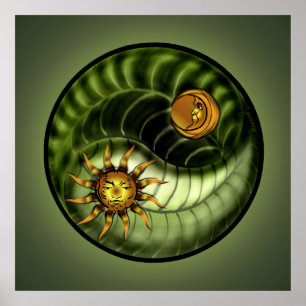 Poster Jour des terres Yin Yang Imprimer