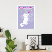 Poster Jour des Valentines Cute Kitty (Bureau à domicile)