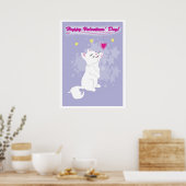 Poster Jour des Valentines Cute Kitty (Cuisine)