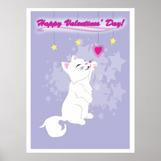 Poster Jour des Valentines Cute Kitty (Devant)