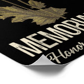 Poster Jour des vétérans de guerre Nous n'oublierons pas (Coin)