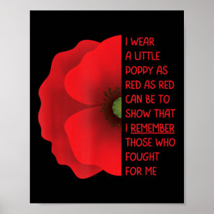 Poster Jour des vétérans Usa Memorial Afin que nous n'oub