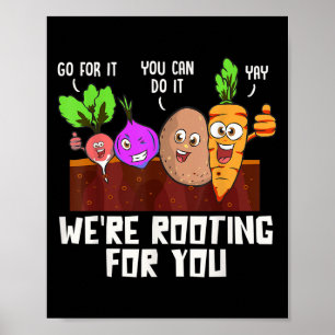 Poster Jour D'Essai Motivationnel Drôle Légumes Digne Cad