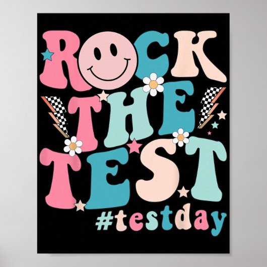 Poster Jour d'essais Test Retro Motivational Teacher St (Devant)